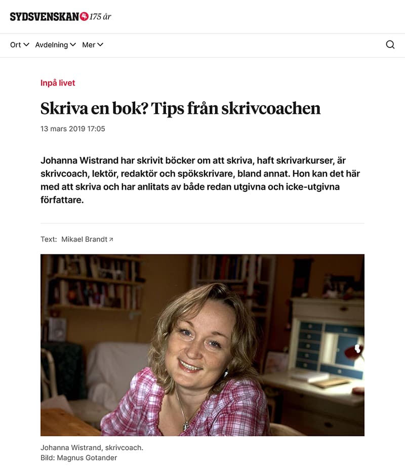 Artikel i Sydsvenskan