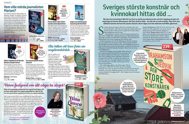 Två sidor ur Månadens Bok